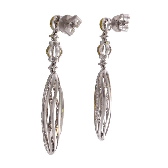 1.15 carats boucles d’oreilles en diamant