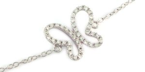 Pulsera de diamantes de oro blanco de 0.25 quilates