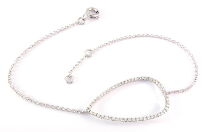 Bracelet en or blanc 0.24 carats