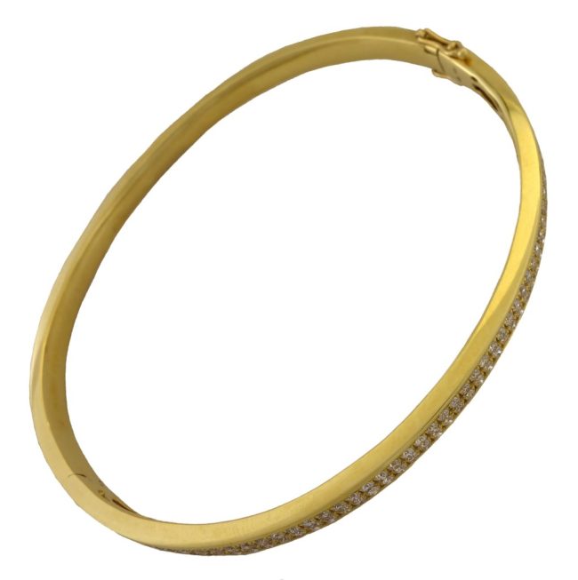 3.2 каратного желтого золота бриллиантовый браслет
