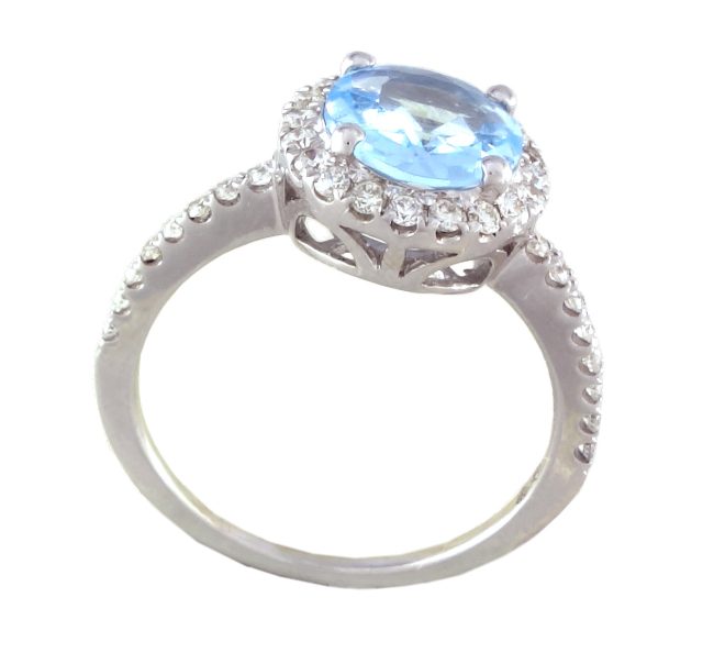 The 1.68 Ct Topaz 0.45 Ct Diamond Ring