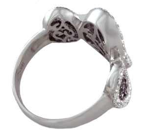 1.89 karaat witgouden diamanten ring