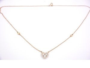 Collier en or rose de 0.36 carat