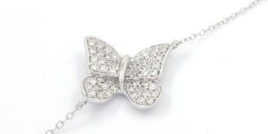 The White Gold Butterfly 0.37 Ct Diamond Bracelet