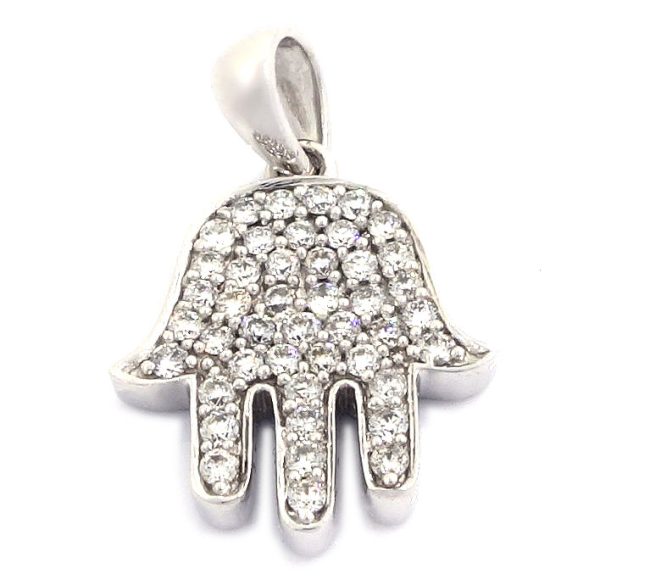 0.29 Carats 18K White Gold Diamond Pendant