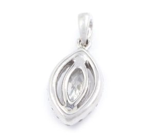 0.52 Ct 18K White Gold DIamond Pendant