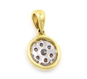 Pendentif avec diamant en or jaune 0.26 carats