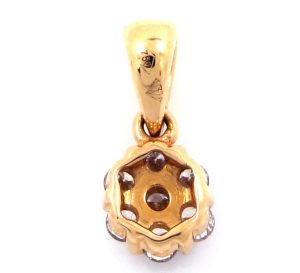 0.18 Carats 18K Rose Gold Diamond Pendant