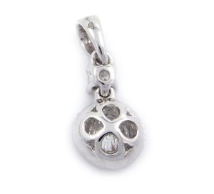 0.23 Ct 18K White Gold Round Diamond Pendant