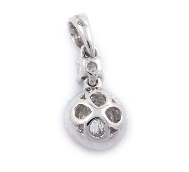 Pendentif avec diamant en or blanc 0.23 carats