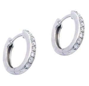 Latch Back 0.17 Ct Diamond Earrings
