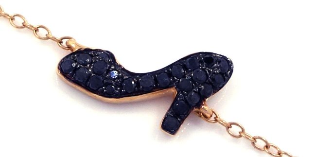 The High Heel Black Diamond Bracelet