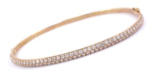 1.32 Ct 18K Rose Gold Diamond Bracelet