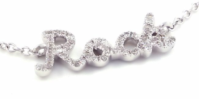 The Rock White Gold Diamond Necklace