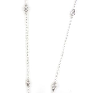 Collier en or blanc de 0.34 carat