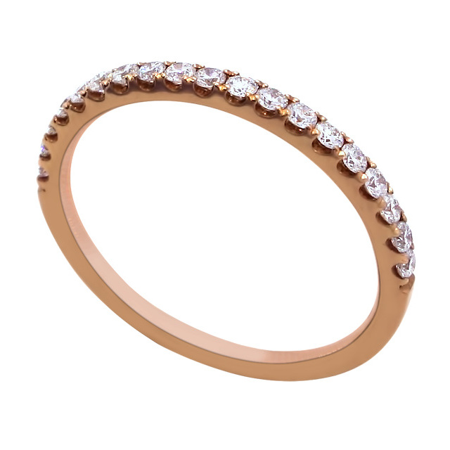 0.33 Ct 18K Rose Gold Diamond Ring
