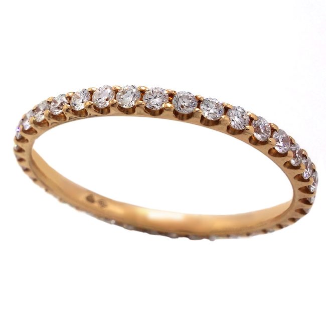 Rose 18K Gold 0.56 Ct Diamond Ring