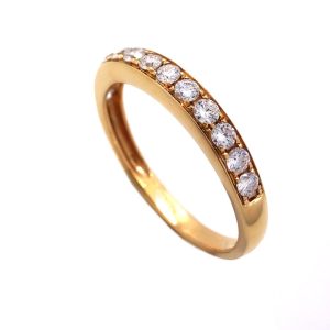 0.44 karaat rosé gouden diamanten ring