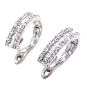 White Gold 0.46 Ct Diamond Earrings