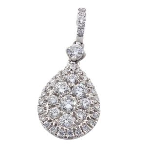 Pendentif avec diamant en or blanc 0.50 carats