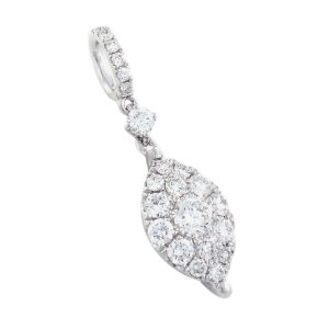 0.73 Ct White Gold Diamond Pendant