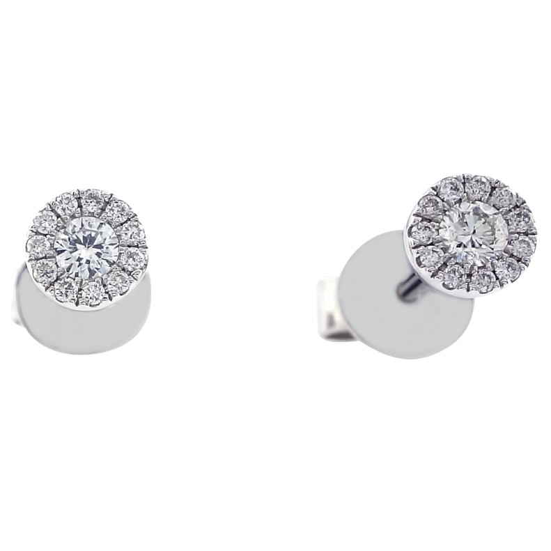 Shop Ezra Diamond Stud Earrings Online | CaratLane US